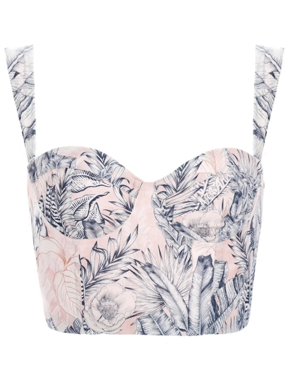 NWT Agua Bendita Lupe Helios Crop Top Sz S